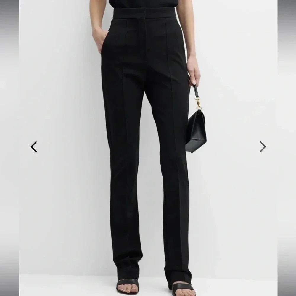 Max Mara Lari Pleated Straight-Leg Trousers - Picture 3 of 8